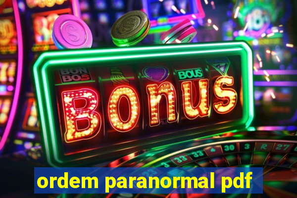 ordem paranormal pdf